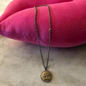 Gold Tree Pendant Necklace